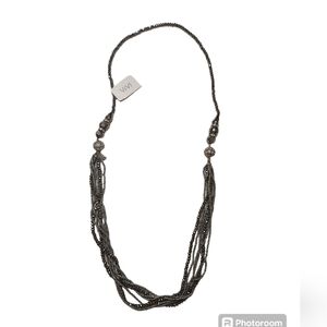 NWT ViVI Beaded Crystal Seven Strand Necklace